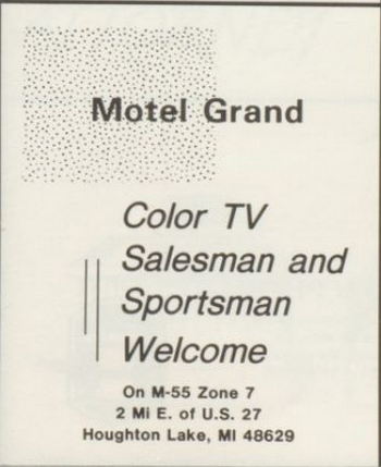 Motel Grand - 1980S Yearbook Ad (newer photo)